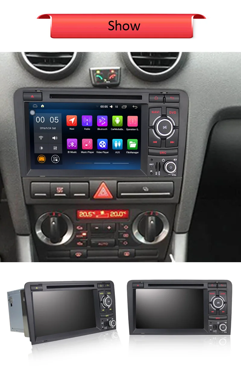 Best 7 Inch Car Stereo Radio GPS Navigation For Audi A3 8P 8PA Quad Core 1024*600 Android 8.1 GPS Capacitive Touch Screen Radio 4 Best 7 Inch Car Stereo Radio GPS Navigation For Audi A3 8P 8PA Quad Core 1024*600 Android 8.1 GPS Capacitive Touch Screen Radio 4