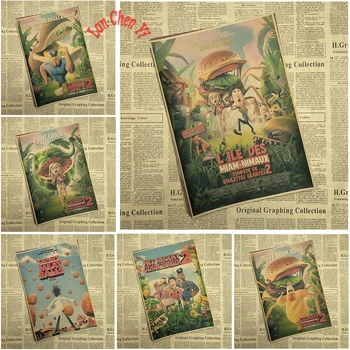 

CLOUDY WITH A CHANCE OF MEATBALLS Classic Movie Kraft Paper Poster Bar Cafe Living Room Dining room