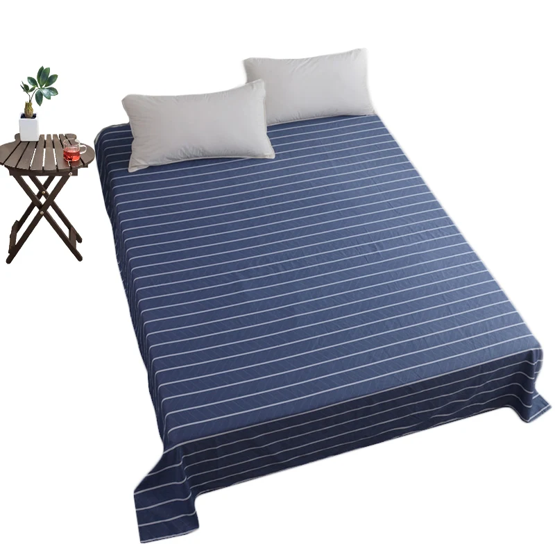 

Forcheer 100% Cotton Bed Flat Sheets and Pillowcase Twin Full Queen King Size Printed New Coming Bed Linens