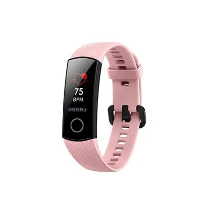 Huawei Honor Band 4, Стандартный Смарт-браслет, 0,9 цветов, сенсорный экран, водонепроницаемый, для плавания, сердечного ритма, сна, трекер - Цвет: pink