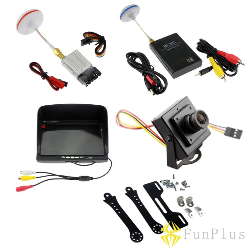 

RTF FPV Combo System 5.8ghz TS353 Transmitter RC805 Receiver on Monitor 700TVL Camera Phantom QAV250 CX20 Quadcopter