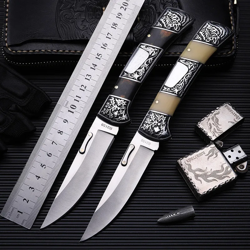  2018 New Hot Sale 7Cr17Mov Steel Tactical Fixed Folding Knife Survival Pocket Outdoor Camping Hunti