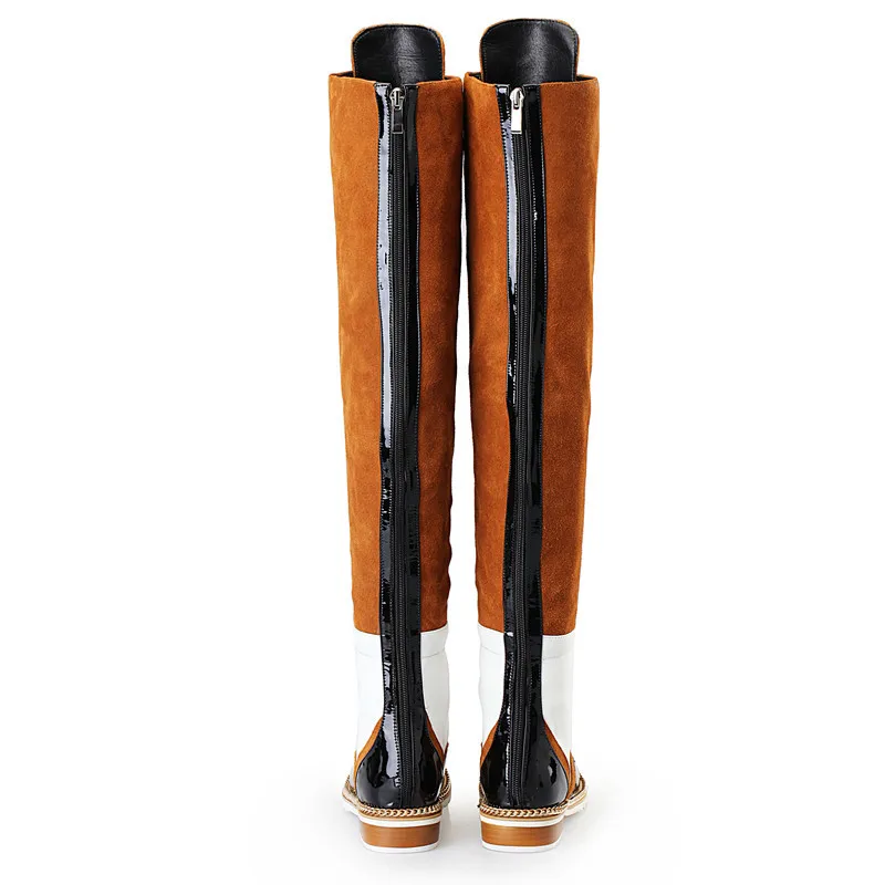 Prova-Perfetto-2018-Retro-Over-The-Knee-Boots-Women-Real-Leather-Suede-Long-Boots-Chain-Cross (3)