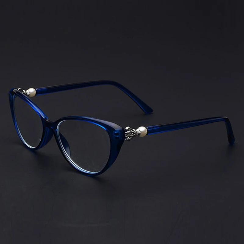Очки для чтения «кошачий глаз» женские диоптрийные очки для дальнозоркости+ 1,0+ 1,5+ 2,0+ 2,5+ 3,0+ 3,5+ QF290 - Цвет оправы: QF290 Blue
