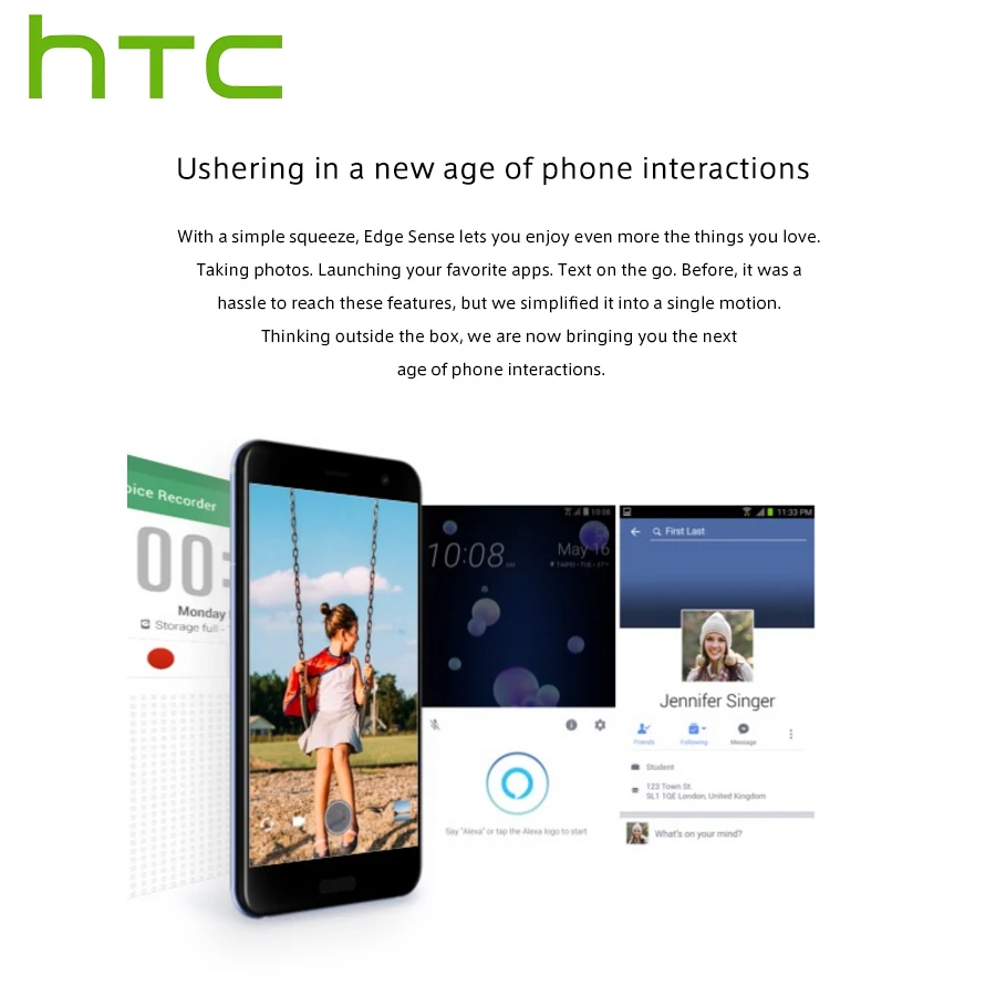 htc U11 4G LTE мобильный телефон 5,5 дюймов Snapdragon 835 OctaCore IP67 6 Гб ram 128 ГБ rom 16 МП 3000 мАч смартфон