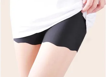 

100PCS/LOT Nice Summer Seamless Safe Short Underpants for Women Smooth Silky Underwear Great Elasticity free size safety pants