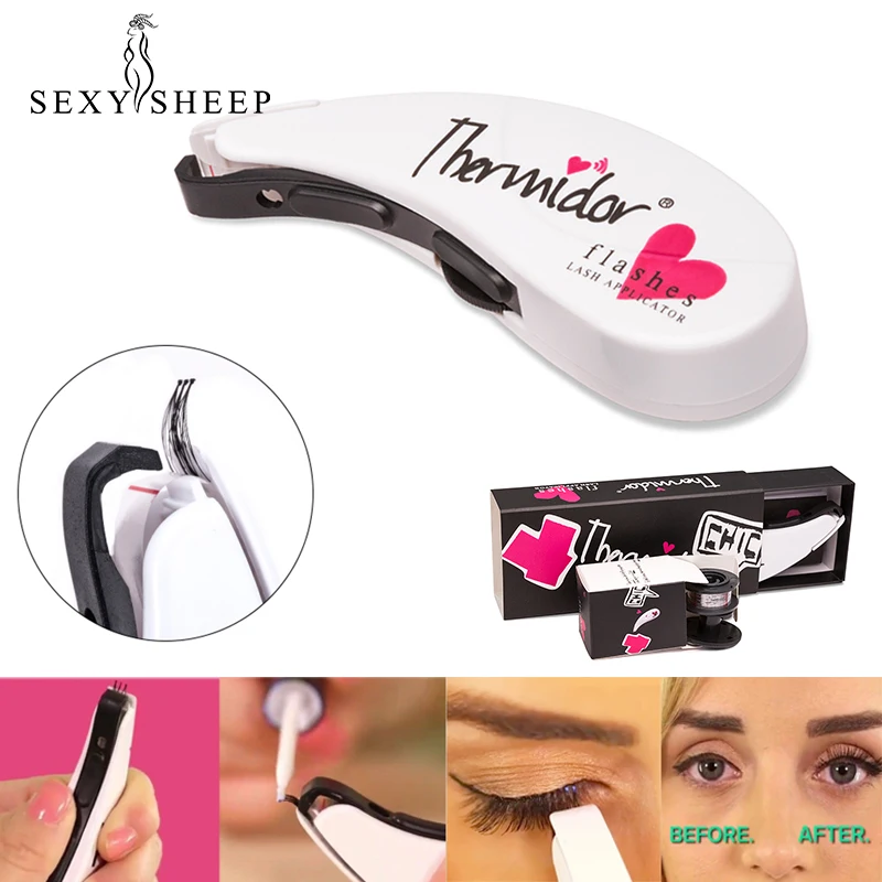 

SEXYSHEEP Eyelash Stapler Mini False Eyelashes Curl Eyelash Extensions Fake Lashes Tools Contains 45 Clusters Of Eyelashes New