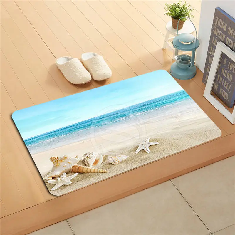Buy v&20 Custom The beach sea shells Doormat Home
