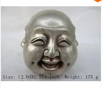 

Elaborate ancient Tibetan Buddhism. Happiness sadness all sides Buddha White Copper Statue decoration brass factory outlets