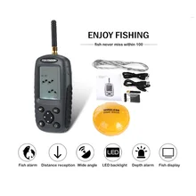 Outlife FF998 Sonar Wireless Fish Finder Fishing Lure 125KHz Sonar Sensor Echo Sounder Alarm Fishing Finder with LED backlight