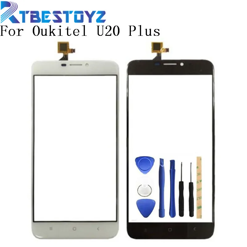 RTBESTOYZ 5 ''для Oukitel U20 Plus сенсорный экран стекло дигитайзер панель Переднее