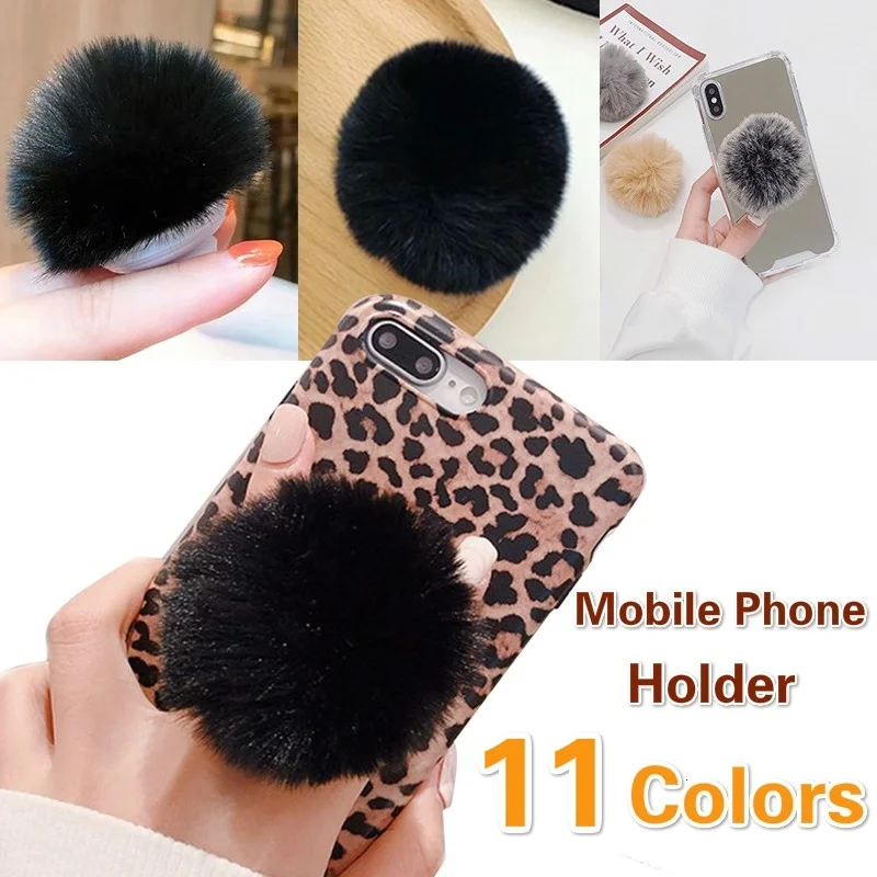 

Pop FASHION Universal Lazy Mobile Phone Holder Accessory cute Plush Colorful Adjustable Cell Phone Tablet Desktop Holder Stand