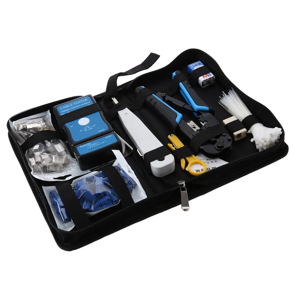 Prix pour RJ11 RJ12 Câble Testeur Professionnel Réseau Outil Kit de Maintenance Informatique De Réparation Ensemble Net Pinces Coupe-Fil Fil Décapage Couteau Prix pour RJ11 RJ12 Câble Testeur Professionnel Réseau Outil Kit de Maintenance Informatique De Réparation Ensemble Net Pinces Coupe-Fil Fil Décapage Couteau