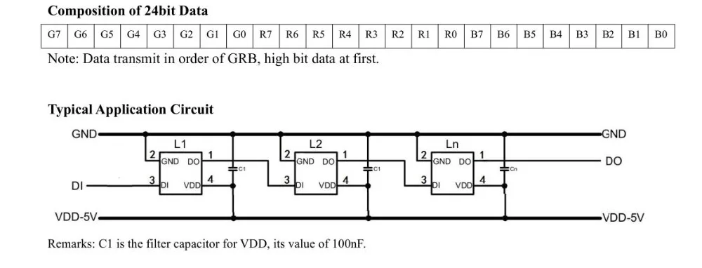WS2812B(4 контакта) SMD мини-светодиодный чип прибор приемно-Digital rgb полный цвет светодиодный чип для Светодиодные ленты Экран DC5V 10 шт.-1000 шт