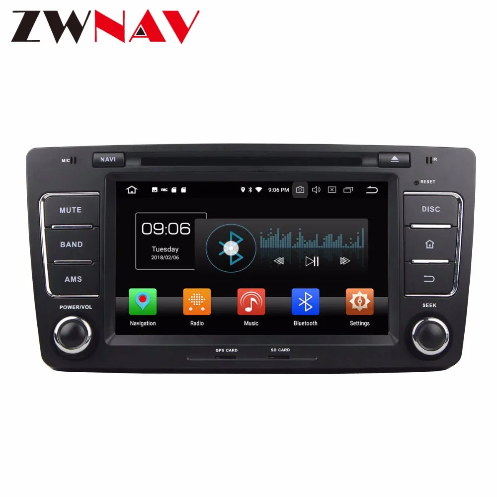 Perfect 4G+32G android 8.0 car dvd player head unit for VW OCTAVIA 2012 multimedia player car radio stereo gps navigation BT wifi 8 core 5