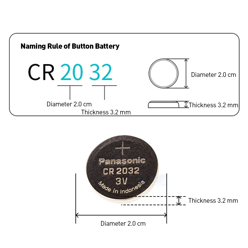 Panasonic 10 шт./лот cr 2032 кнопочные батареи 3 В литиевая батарея для часов с пультом дистанционного управления калькулятор cr2032