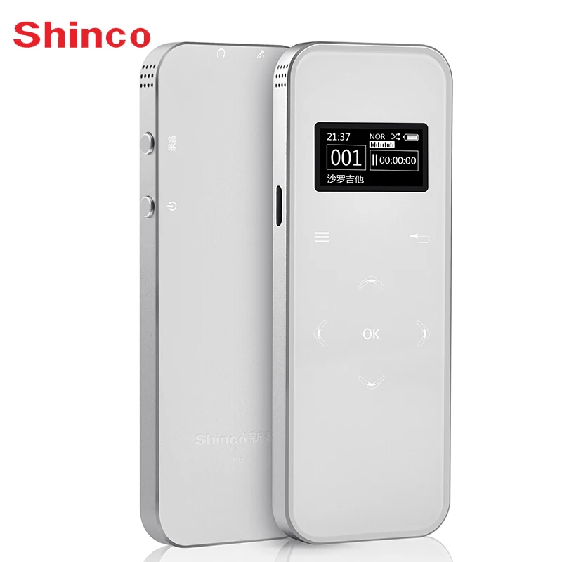 

Shinco F6 8G Recording Pen Professional Noise Reduction HD Ultra-thin Metal Shell Touch Button Lossless HIFI Voice Recorder