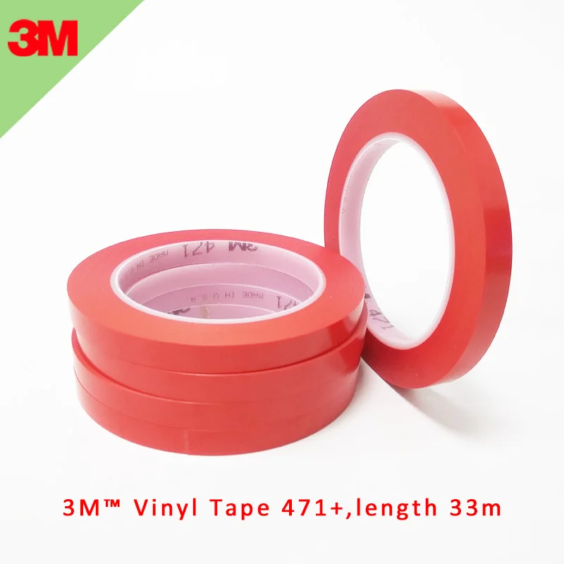 

3M 471 Red affixed pvc floor chain line trace identifier warning 5S positioned safety marking hazard tape