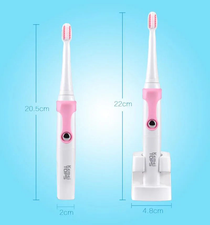 Escova de Dentes Elétrica à Prova Cabeças de Substituição Escova os Dentes Sônica Ultra-sônica Água Universal Rotary Elétrica 30000 - Min Profissional d' 11 Escovas de dente elétricas