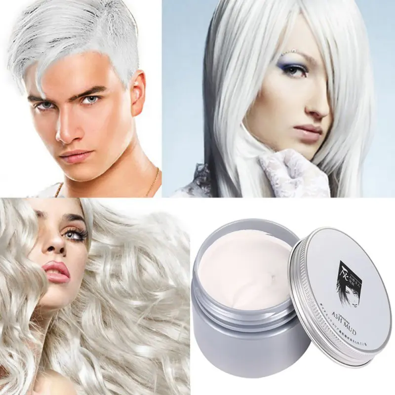 567 5 De Descuentola Cera Para El Cabello Gris Abuela 120g No Daña El Cabello Color Gris Plateado Una Vez Tinte De Cabello Cincuenta Grados Color