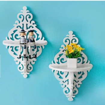 

1X Wood Wall Rack/ Wooden Wall Shelf Home Decorative Wall Shelves For Living Room Shelving Shelf In Bathroom Prateleira Estante