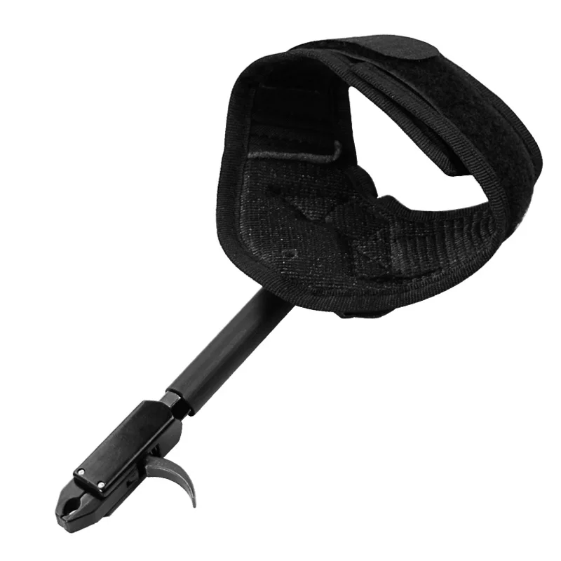 

1X Black Color Archery Caliper Release Aid Compound Bow Strap Shooting Pro Arrow Trigger Wristband Archery Bow Free Shipping