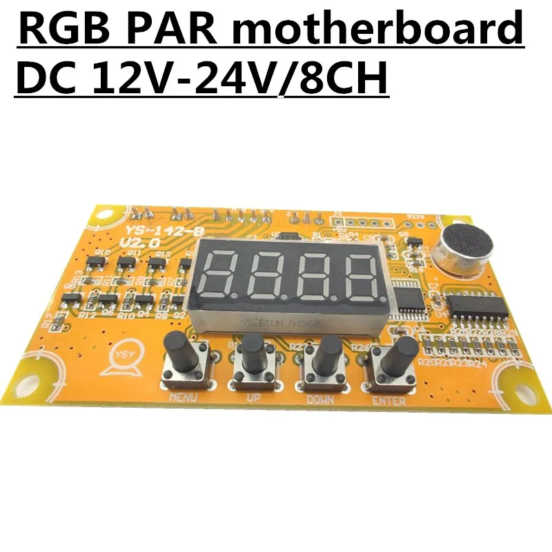 

DC 12V-24V Constant pressur RGB motherboard, 18x3w LED PAR motherboard, 6CH professional stage light accessor