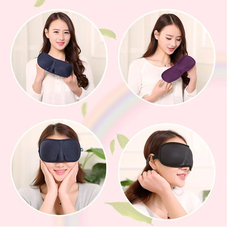 3D маска для сна для отдыха в путешествиях повязка для глаз мягкие и удобные компрессы, патчи для век портативные насадки для сна
