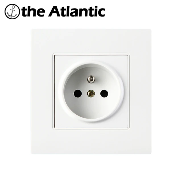 Wall Power Socket 16A French Standard Electrical Outlet Grounded AC 110