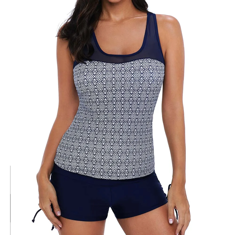 Tankini ملابس السباحة 2019 مع السراويل ملابس السباحة الإناث زائد حجم لباس سباحة ل ملابس للنساء ثوب السباحة قد السباحون Tankini ملابس السباحة 2019 مع السراويل ملابس السباحة الإناث زائد حجم لباس سباحة ل ملابس للنساء ثوب السباحة قد السباحون