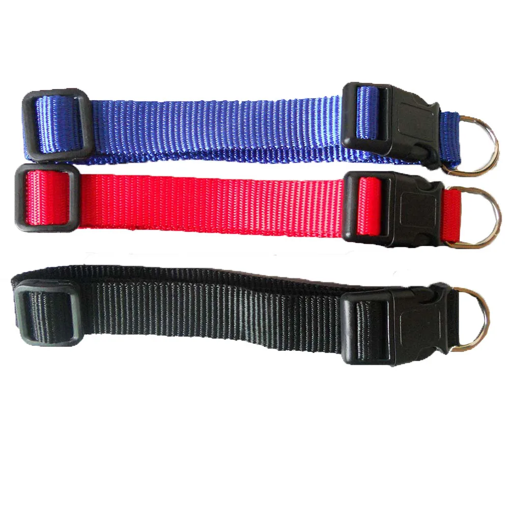 

Pet shop dog acessorios Adjustable Nylon Pure Color Collar Solid color Nylon safe Dog Puppy Pet Collars Durable#yl