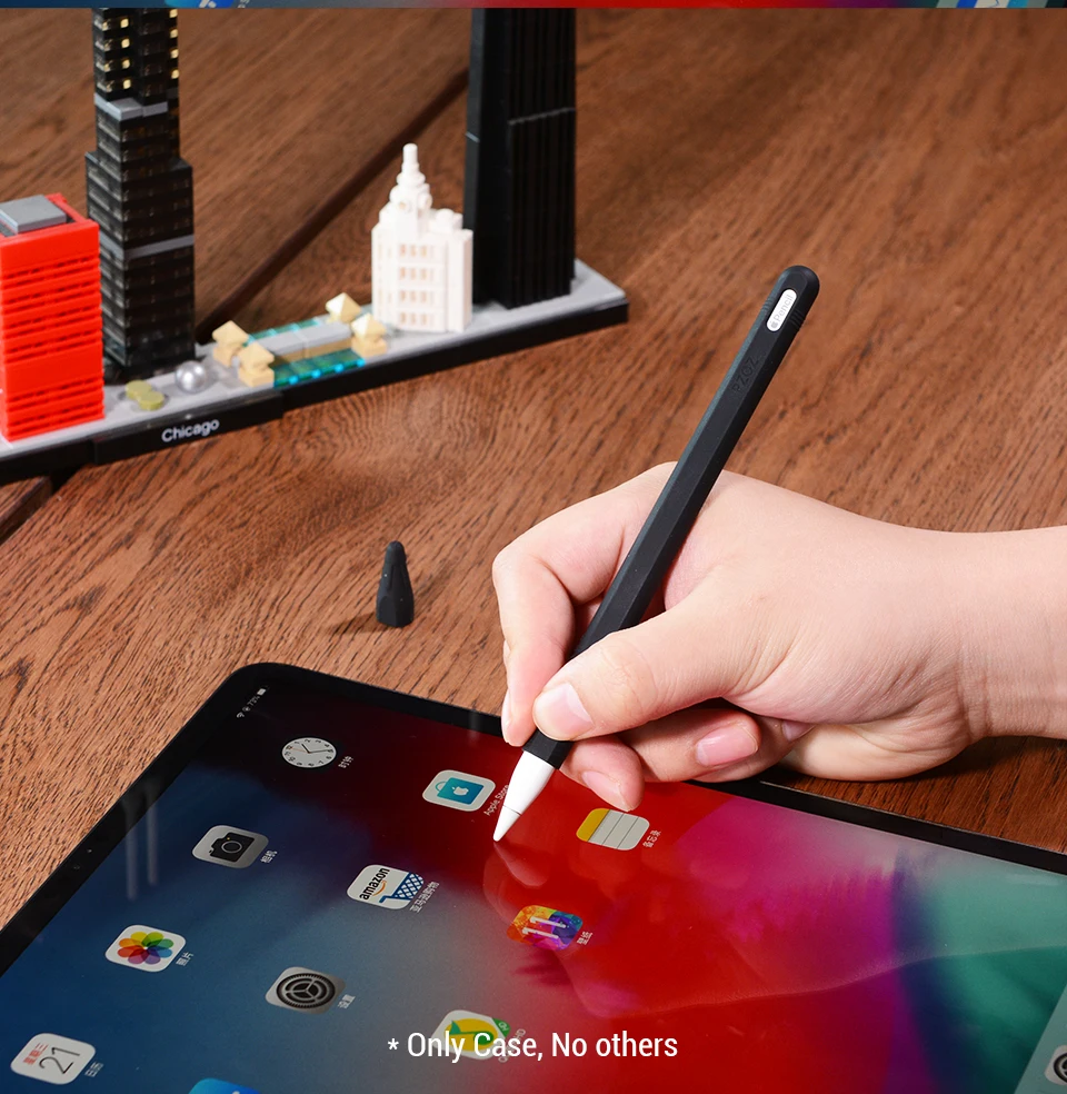 PZOZ для ipad Pro, силиконовый чехол-ручка для Apple Pencil 2, чехол-накладка для планшета, стилус для сенсорного экрана, защитный чехол