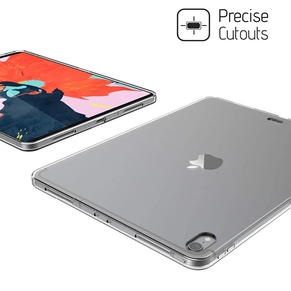 Kemile Чехол для iPad Pro 11 мягкий кожаный гибкий бампер прозрачный ТПУ Резиновая задняя крышка протектор для Apple iPad 11 чехол