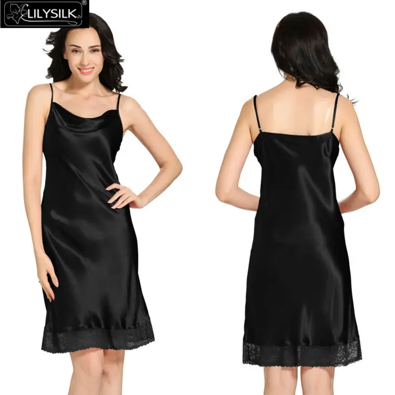 1000-black-22-momme-lacey-hem-mid-length-silk-nightgown