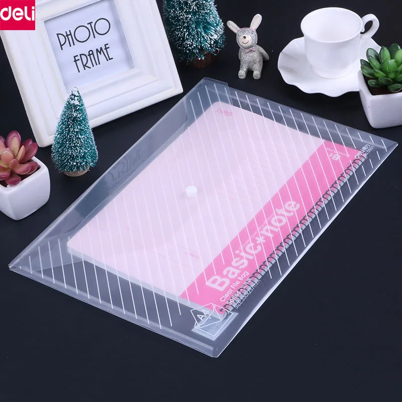 

Deli File Floder A4 Size File Bag Durable Waterproof Document Bag Filing Product Office School Supplies(10pcs/Set)