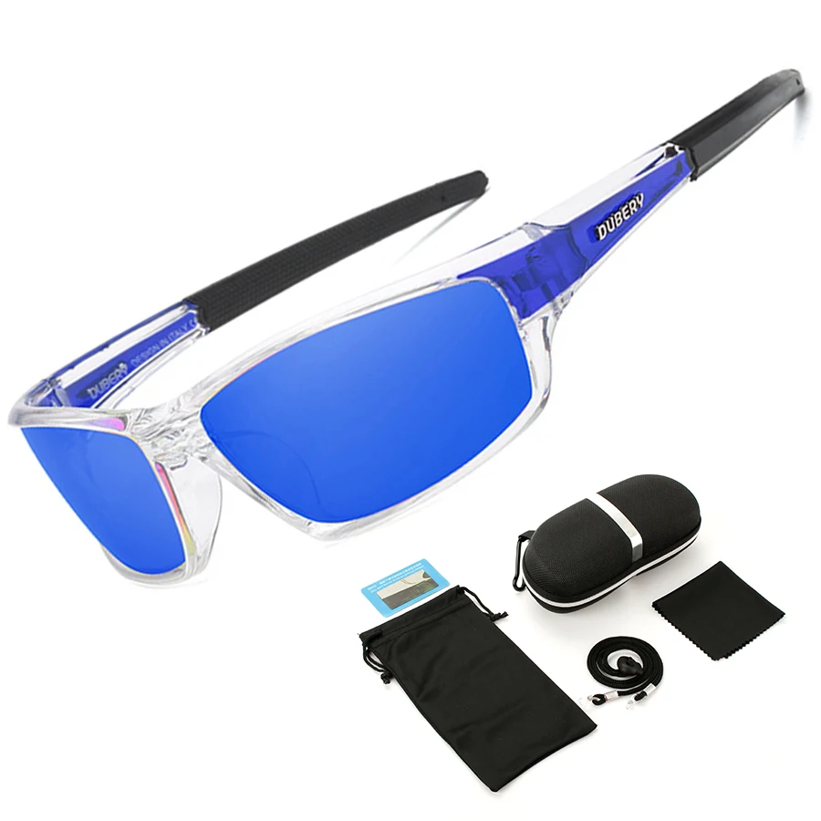 DUBERY Men Sport Polarized Sunglasses Driving Outdoor Riding Fishing Glasses NEW