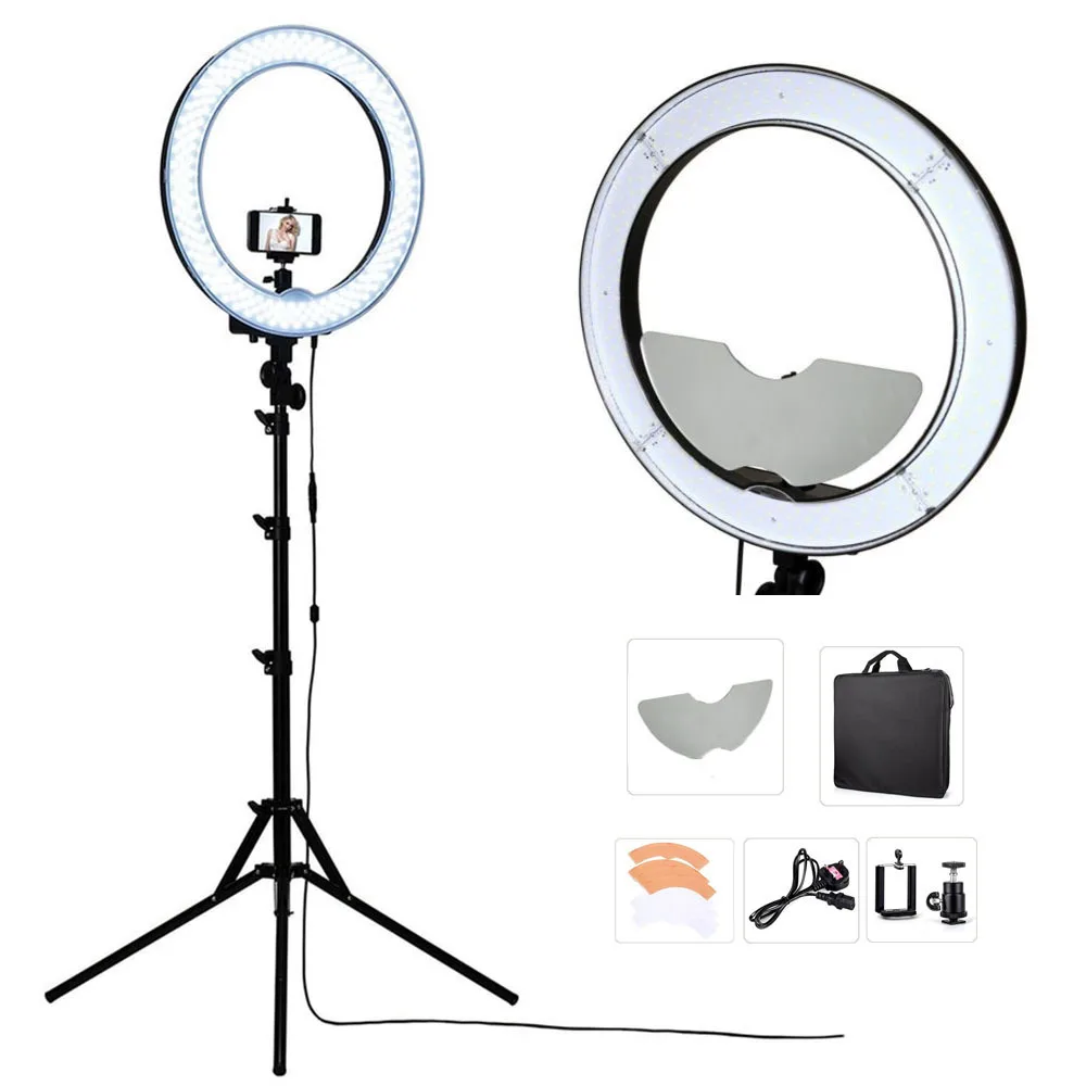 ring light with mirror