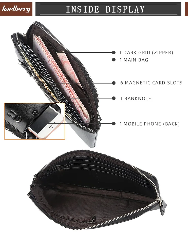 Мужские кошельки на ремешке держатель для карт кожаный мужской кошелек сумка-клатч для телефона высокого качества длинный модный кошелек с карманом для монет на молнии