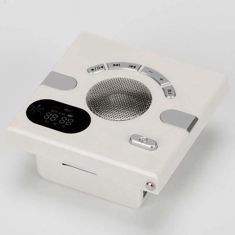 JABS настенный динамик fm-радио с дисплеем времени разъем для наушников Поддержка Aux звуковая карта TF Usb диск MP3-плеер Usb зарядка