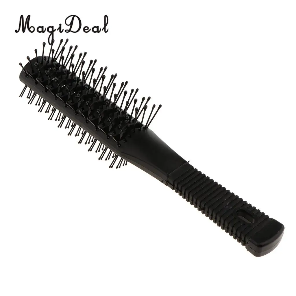Plastic Dual Side Anti-static Long Curling Hair Roller Brush Hairbrush Comb  Delicate Dual Dide Head Gear