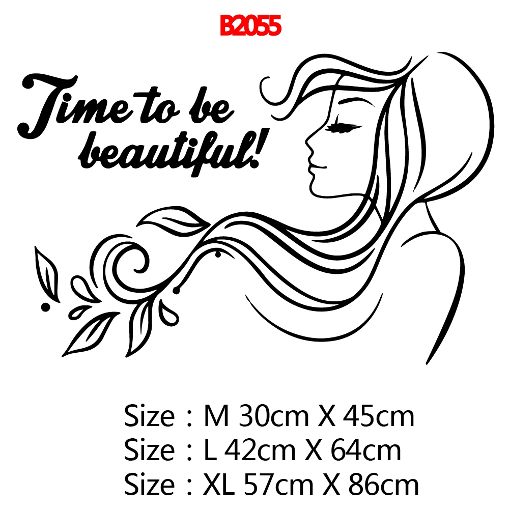 Fun Beautifil girl Wall Sticker Home Decor Decals For Woman Bedroom Vinyl Stickers Woman Beauty Quote Wallpaper Poster Mural