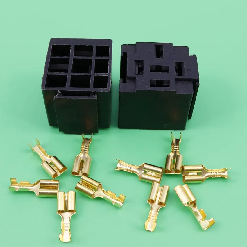 YuXi 1sets Automotive Relay Sockets, 5 Pin Mount, Series Relays car