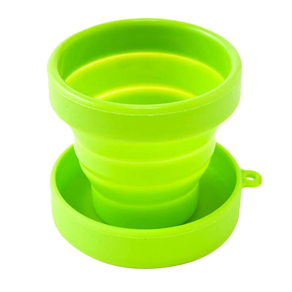 170ml Retractable Portable Silicone Mugs Folding Cup Outdoor Travel Telescopic Collapsible Cups Outdoor Sports tazza