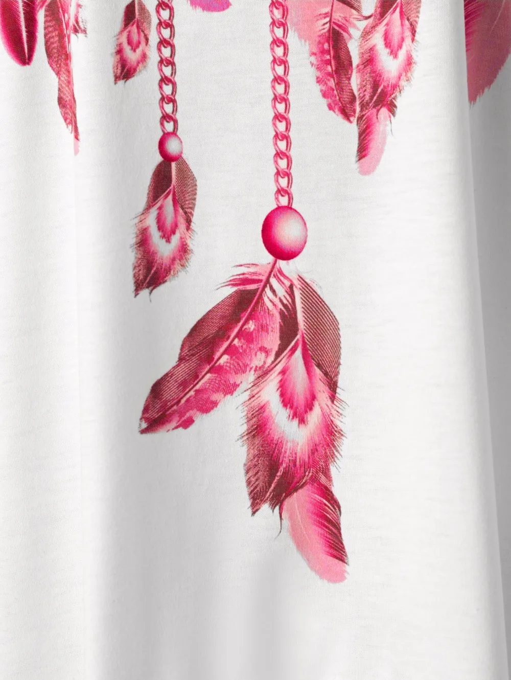 VESTLINDA Feather Print Lace Insert Handkerchief Tank Top Women Clothing Racerback Tank Top Summer 2018 Swing Tunic Tank Tops 9