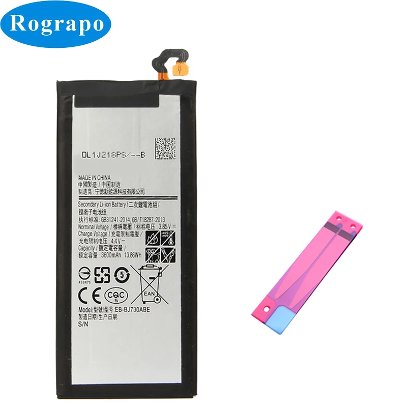 

New 3600mAh EB-BJ730ABE Battery For Samsung Galaxy J7 Pro 2017 J730GM J730K SM-J730F SM-J730G SM-J730DS SM-J730FM Mobile Phone