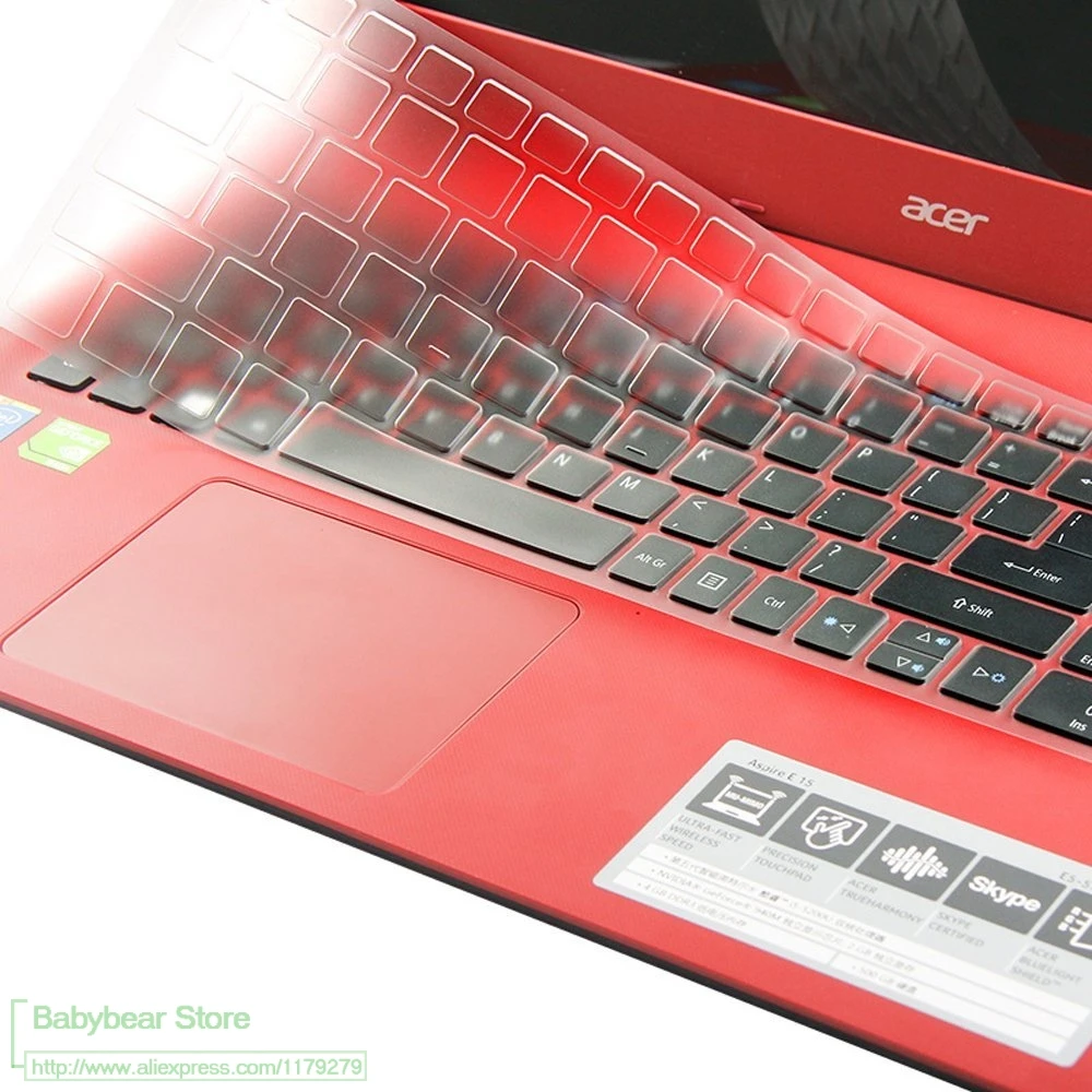 Clear TPU Keyboard Protector For ACER 15.6" Spin 3 Convertible Laptop SP315 