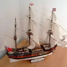 1: 96 шкал Британский Египетский Ян после парусного корабля модель 3D бумажный модельный комплект