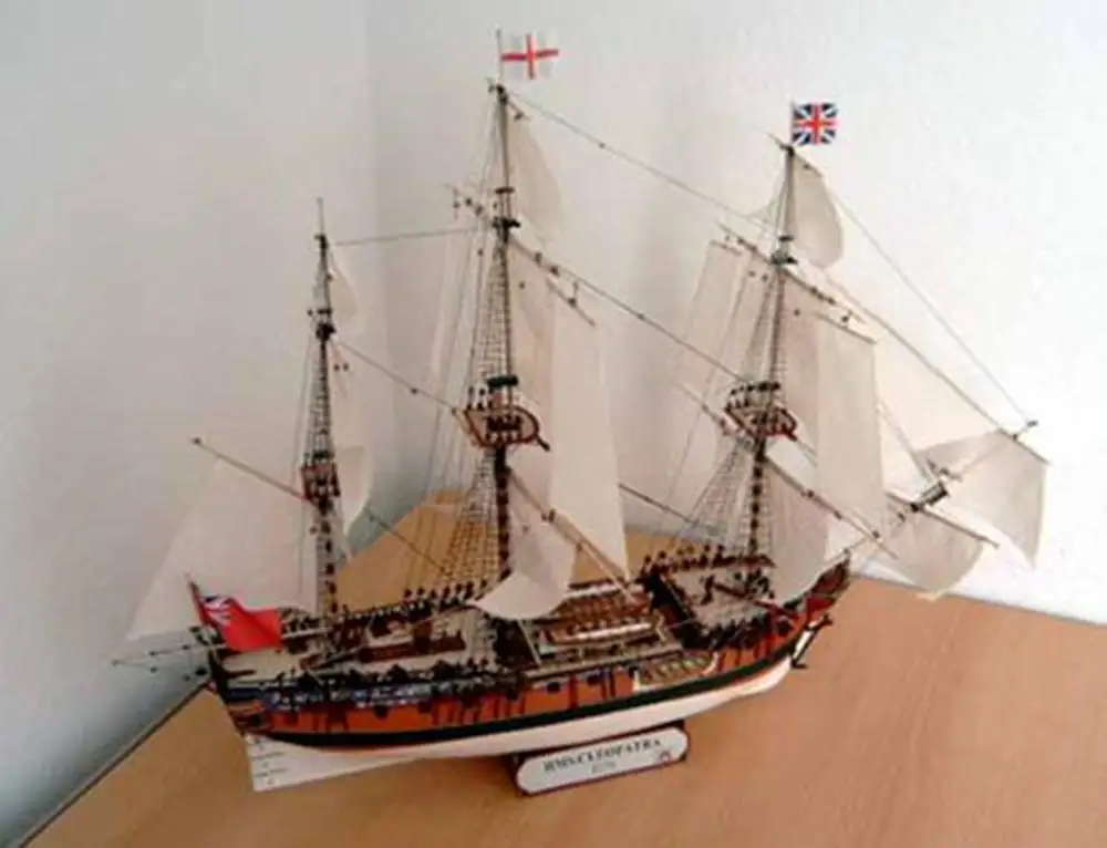 1:96 весы британская египетская Янь после парусного корабля модель 3D бумажная