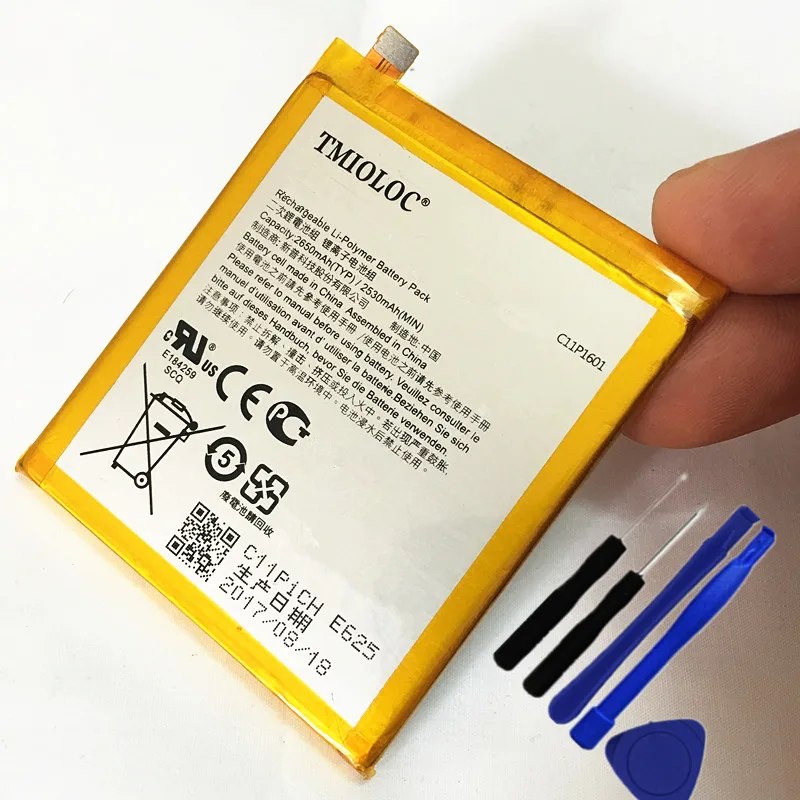

Original 2650mAh C11P1601 Battery For ASUS ZenFone 3 ZE520KL Z017DA For ZenFone live ZB501KL A007 + Tools