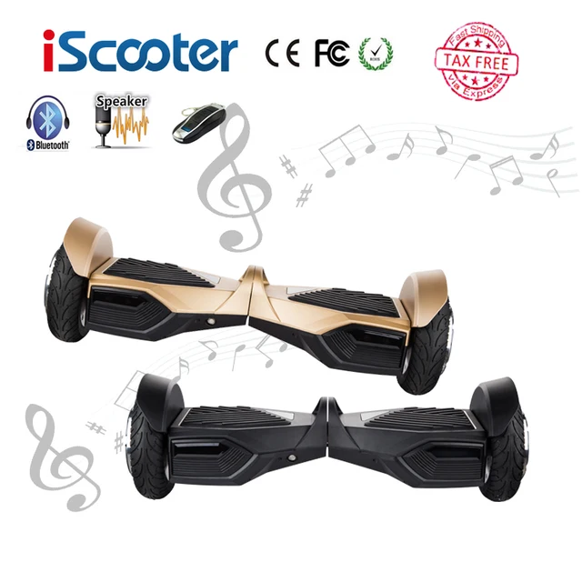Cheap iScooter UL2272 Hoverboard 2 Wheel 10 inch Electric Skateboard Smart Balance Bluetooth Scooter Standing Roller Hover Board